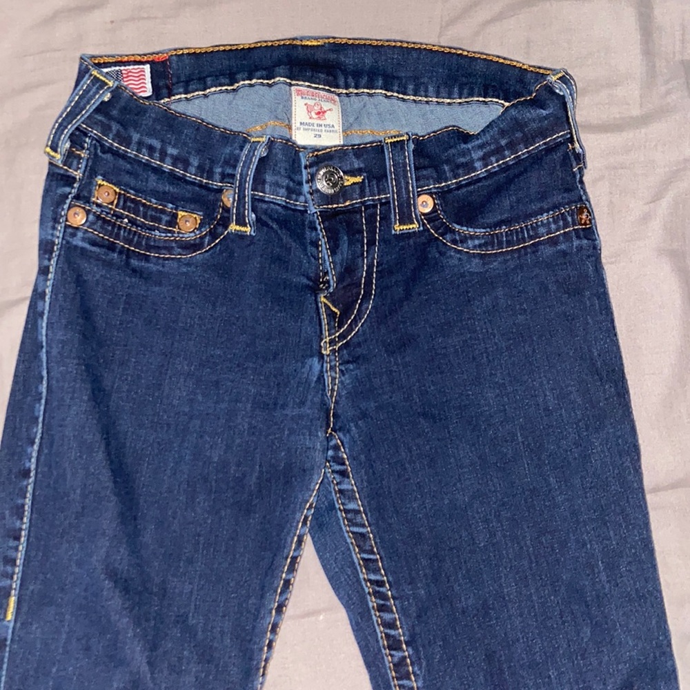 low rise true religion jeans